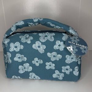 Ulta Beauty Denim and White Floral Bag